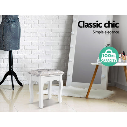 Artiss White Dressing Table Stool