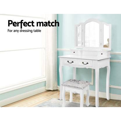 Artiss White Dressing Table Stool
