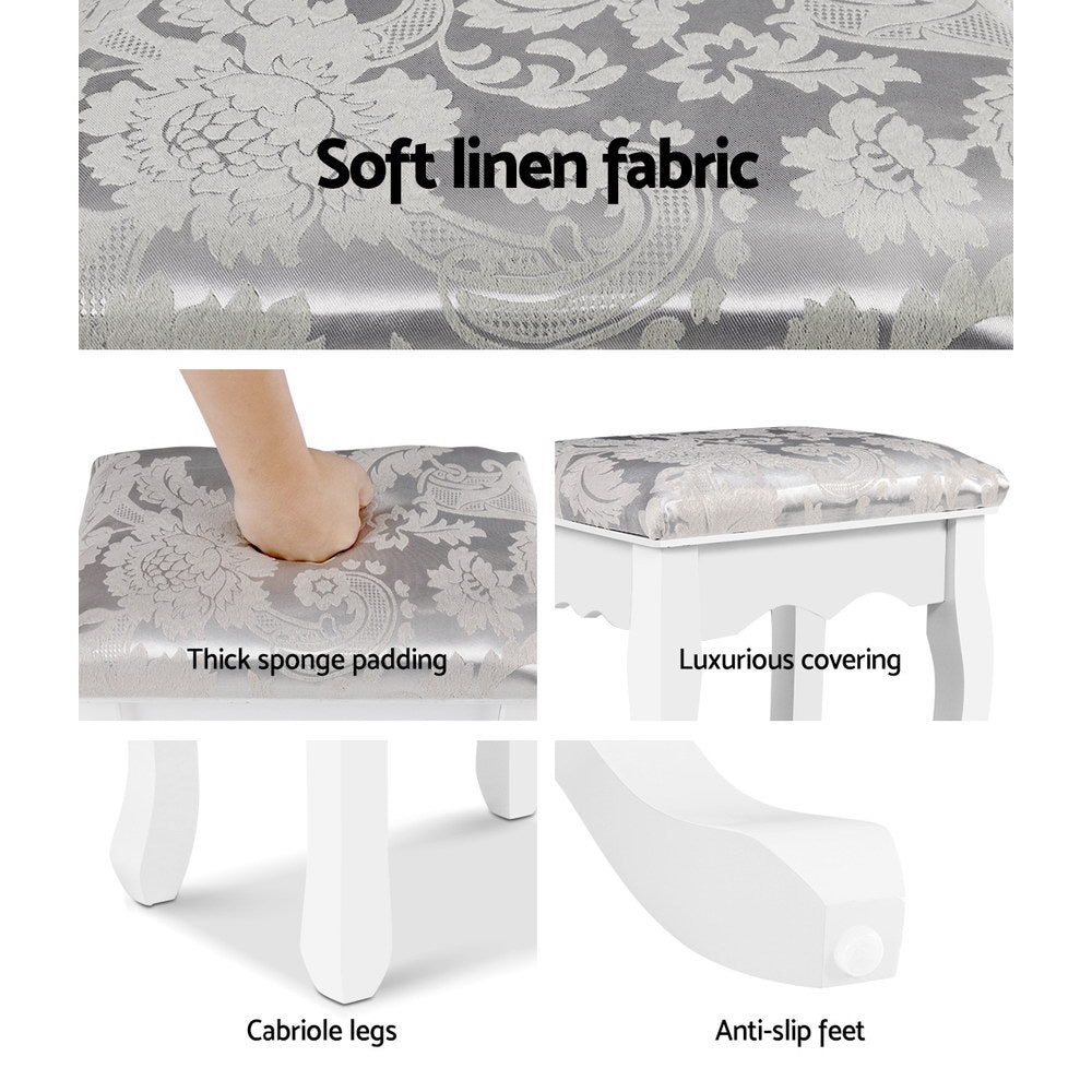 Artiss White Dressing Table Stool