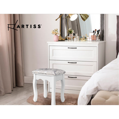 Artiss White Dressing Table Stool