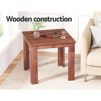 Gardeon Fir Wood Outdoor Side Table