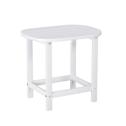 Gardeon White HDPE Outdoor Side Table