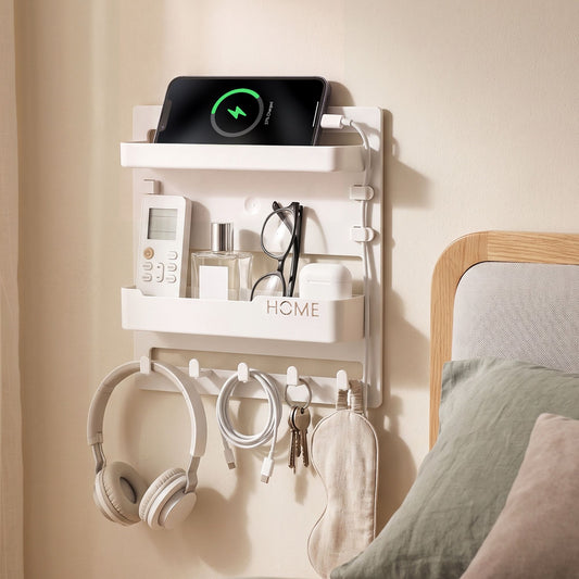 Artiss No-Drill Self-Adhesive Bedside Floating Shelf & Nightstand Organizer