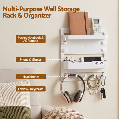 Artiss No-Drill Self-Adhesive Bedside Floating Shelf & Nightstand Organizer