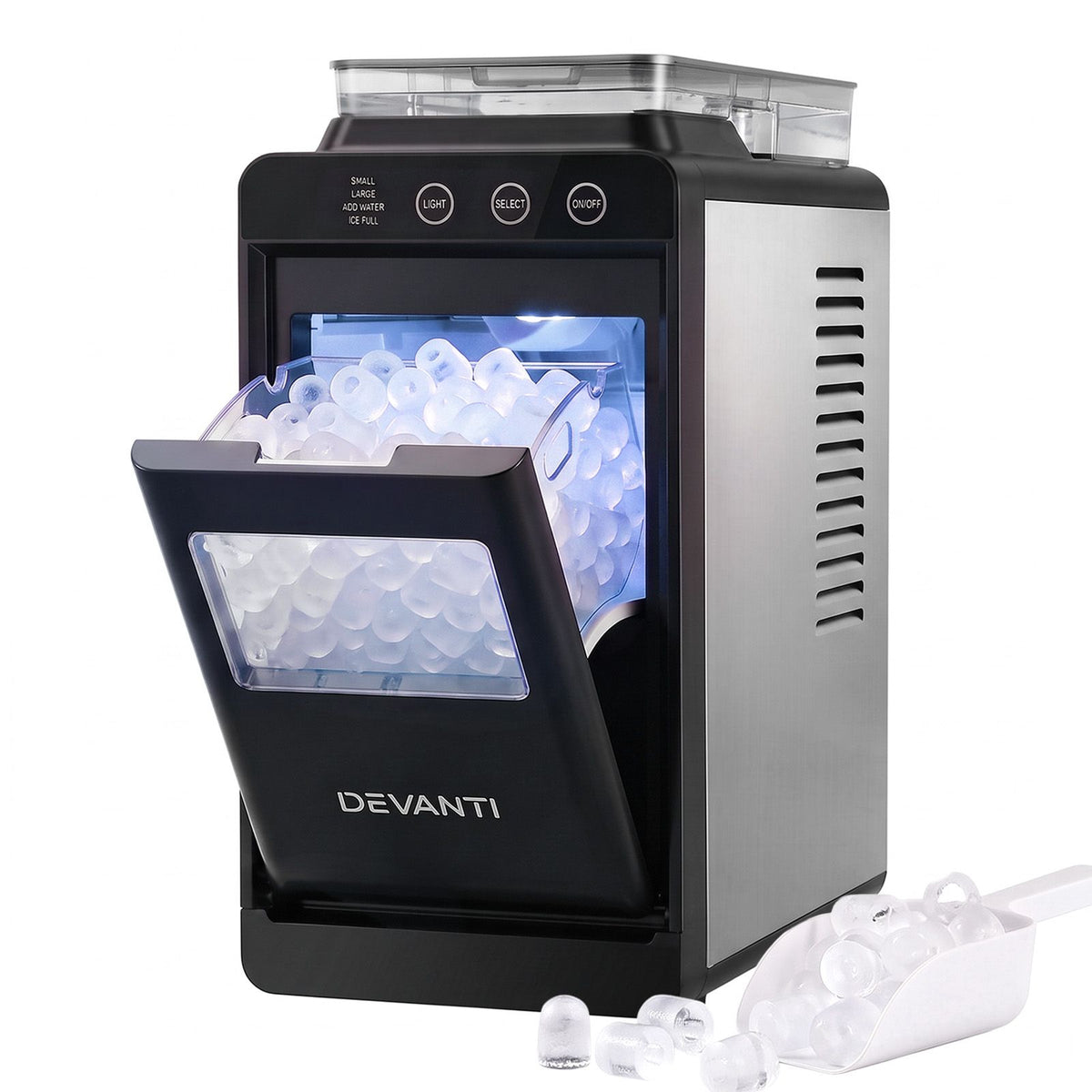 Devanti Ice Maker Ice Slim Compact Countertop Machine 12KG/24H for Home
