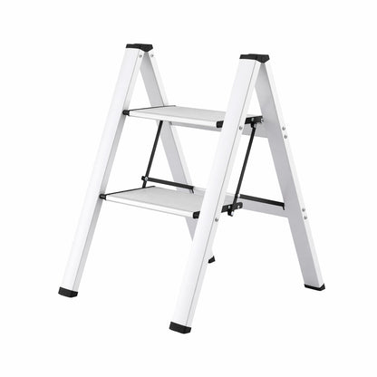 Giantz 2-Step Folding Aluminium Ladder, 150 kg Capacity