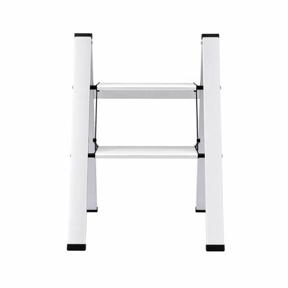 Giantz 2-Step Folding Aluminium Ladder, 150 kg Capacity