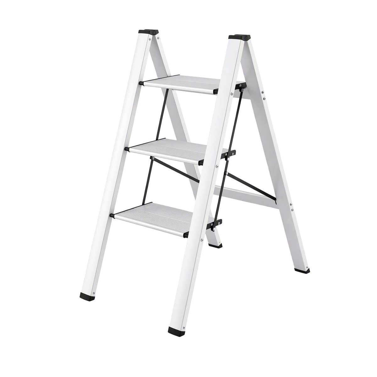 Giantz 3-Step Folding Aluminium Ladder, 150 kg Capacity
