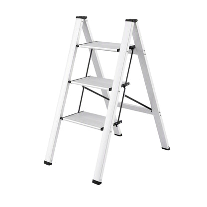 Giantz 3-Step Folding Aluminium Ladder, 150 kg Capacity