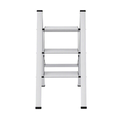 Giantz 3-Step Folding Aluminium Ladder, 150 kg Capacity