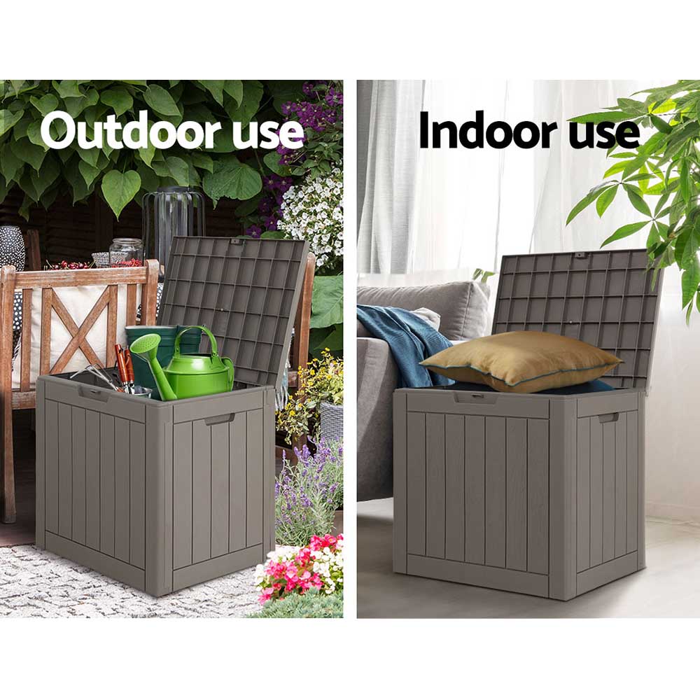 Gardeon 118L Outdoor Storage Box with Bench