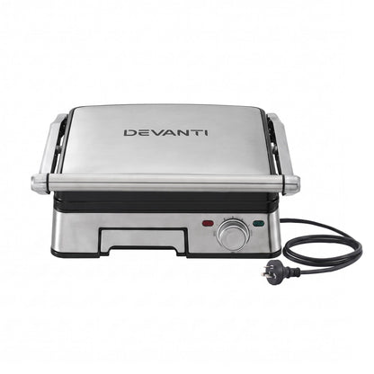 Devanti 2000W 3-in-1 4-Slice Panini Press & Grill