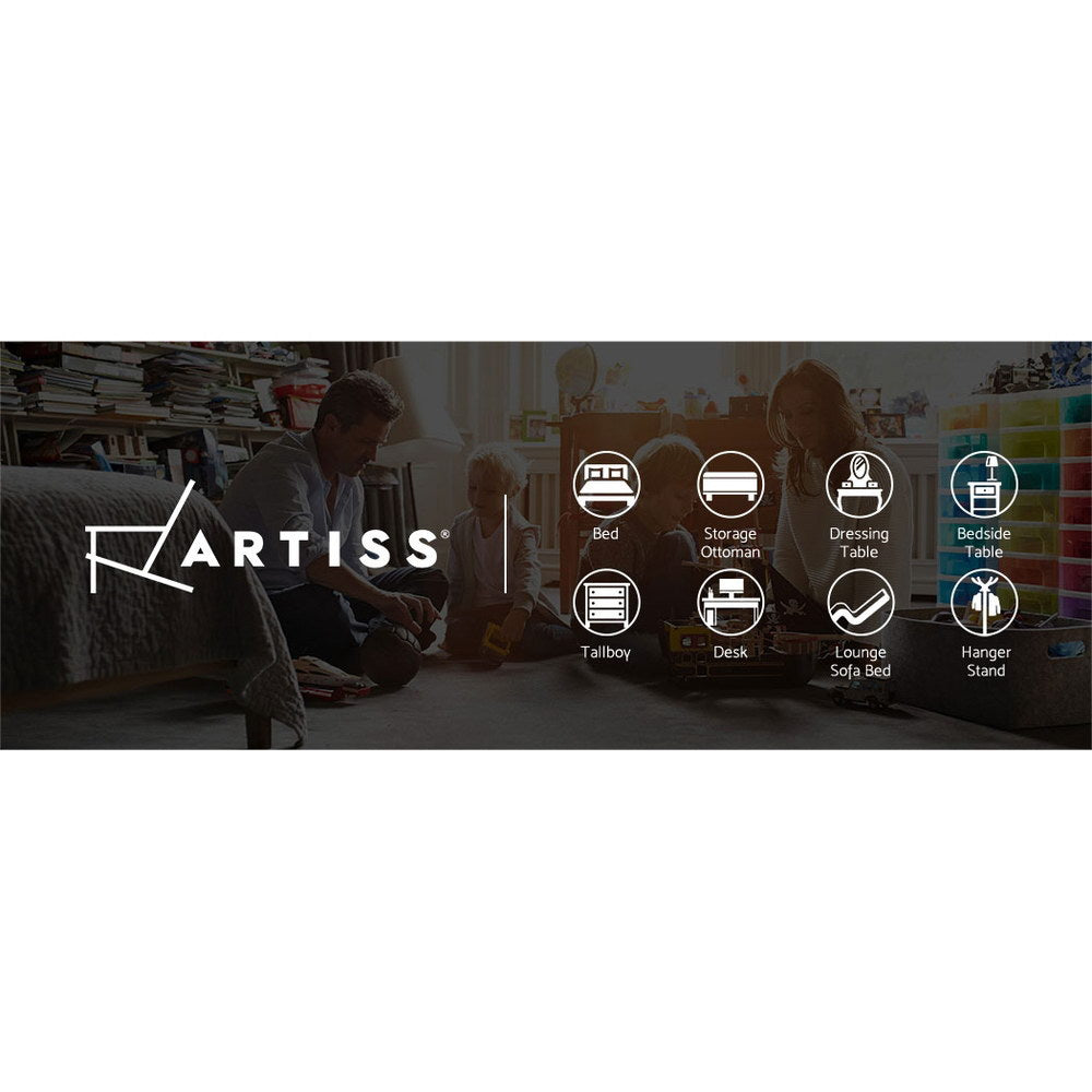 Artiss Thyme White Bedside Table