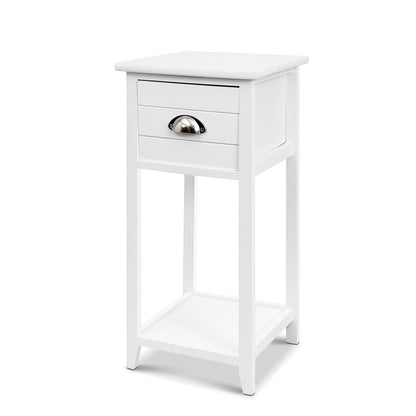 Artiss Thyme White Bedside Table