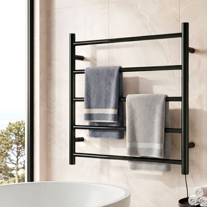 Devanti 5-Bar Wall-Mounted Heated Towel Rail