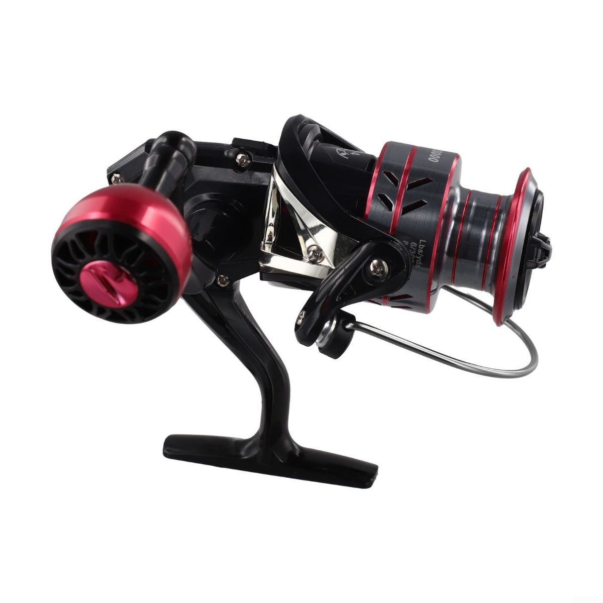 HB Fishing Reel - Sizes 1000–7000, Black