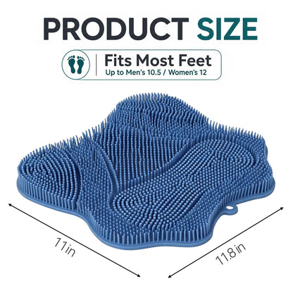 Ergonomic Silicone Shower Foot Scrubber Mat