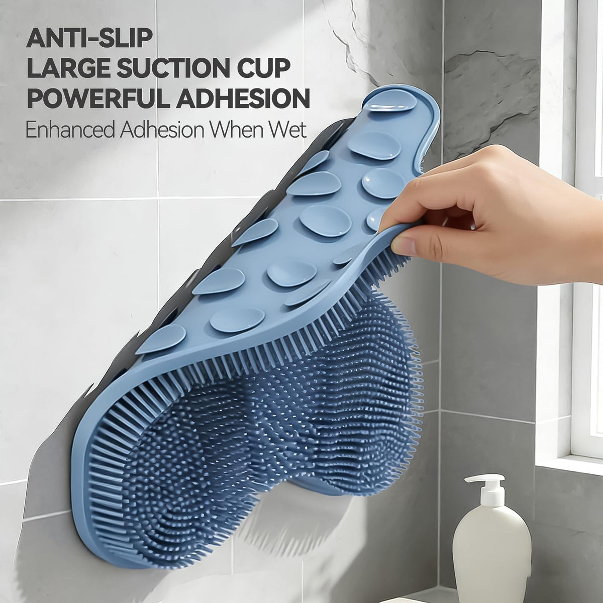Ergonomic Silicone Shower Foot Scrubber Mat