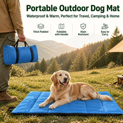 Foldable Waterproof Dog Travel Mat, 110 × 68 cm