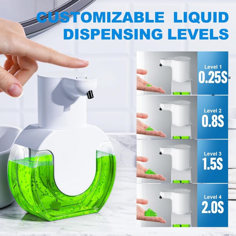 Wall-Mounted Automatic Touchless Soap Dispenser (420ml)