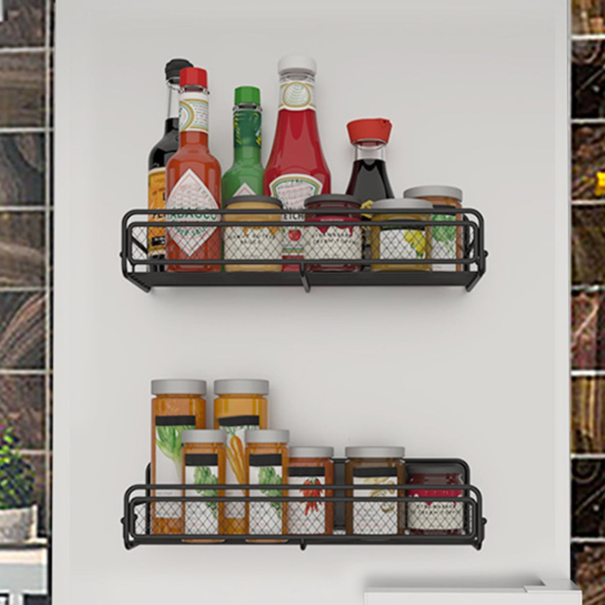 Magnetic Wall-Mounted Fridge Spice Rack & Kitchen Organizer