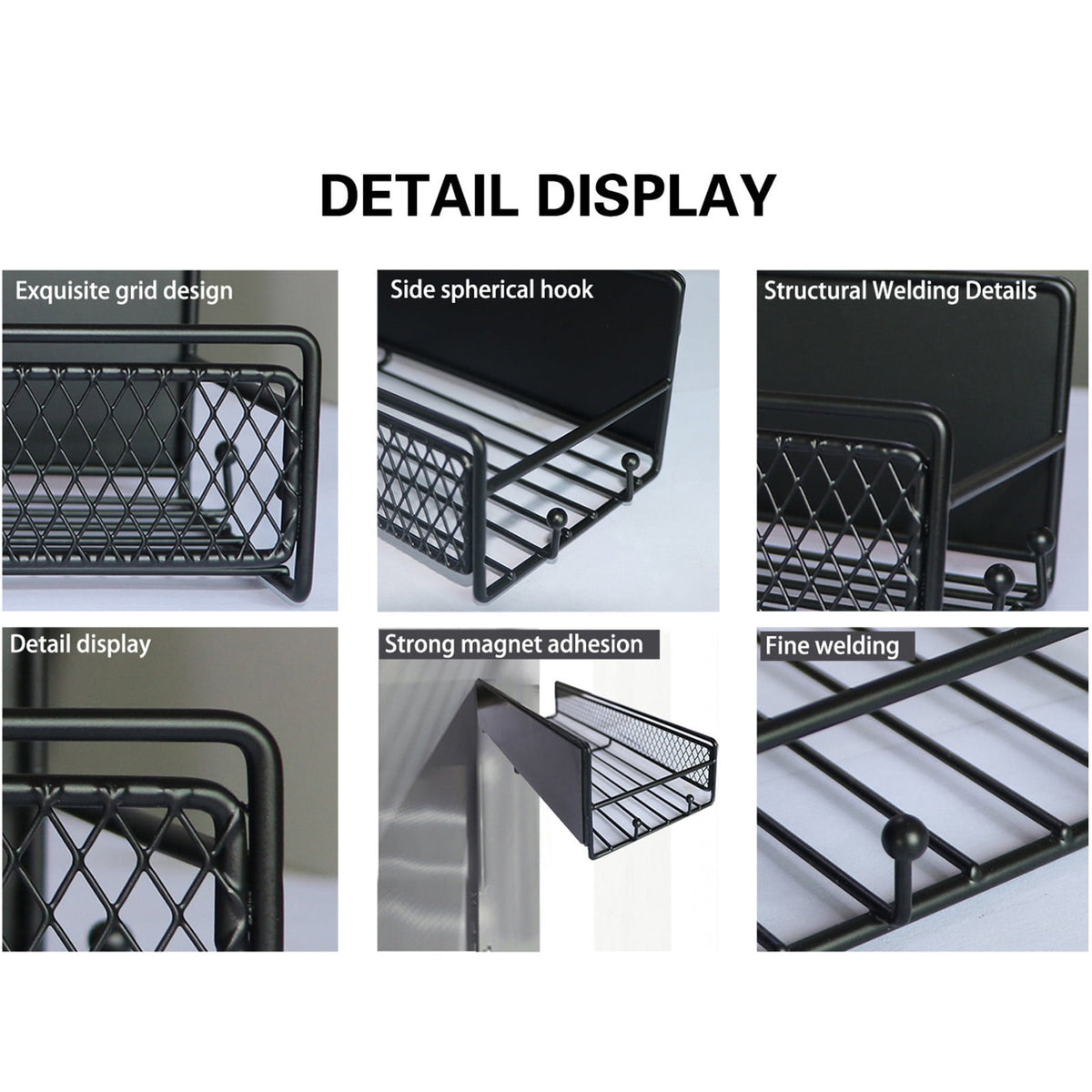 Magnetic Wall-Mounted Fridge Spice Rack & Kitchen Organizer