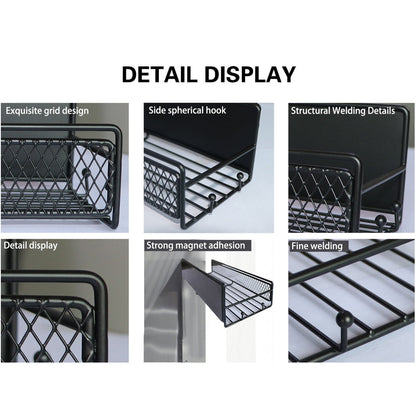 Magnetic Wall-Mounted Fridge Spice Rack & Kitchen Organizer