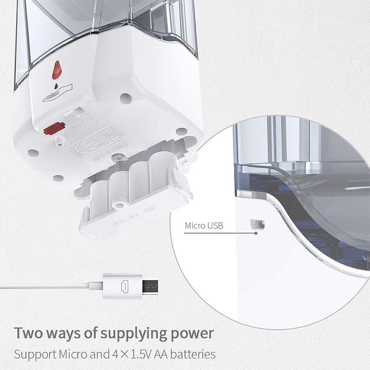 Heavy-Duty 700ml Wall-Mounted Smart Sensor Soap Dispenser