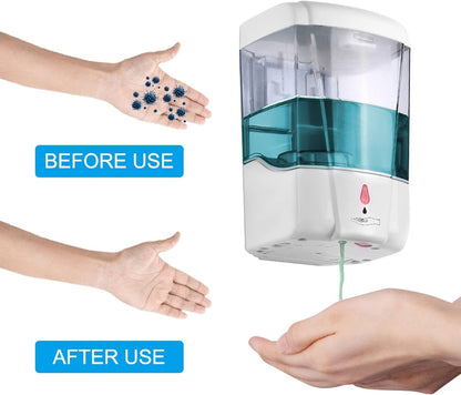 Heavy-Duty 700ml Wall-Mounted Smart Sensor Soap Dispenser