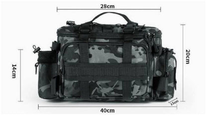 Camouflage Fishing Tackle Carry Bag - 40 × 28 × 20 cm
