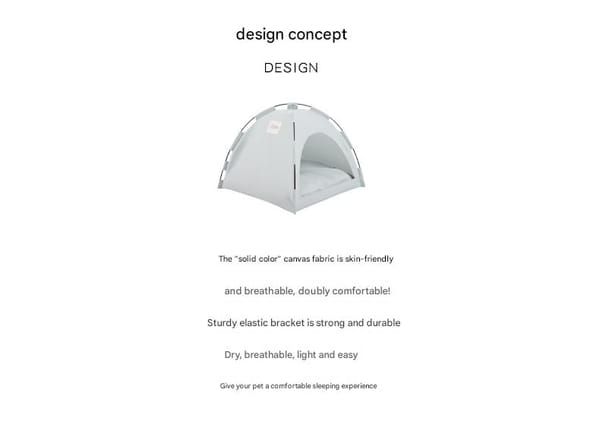 Green Premium Portable Pet Tent Bed with Cooling Mat, Breathable Foldable Indoor Outdoor Dog Cat House Summer Shelter, Size S