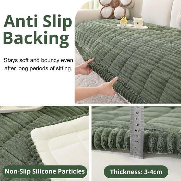 Green Dog Sofa Cover, Washable Anti-Slip Protector