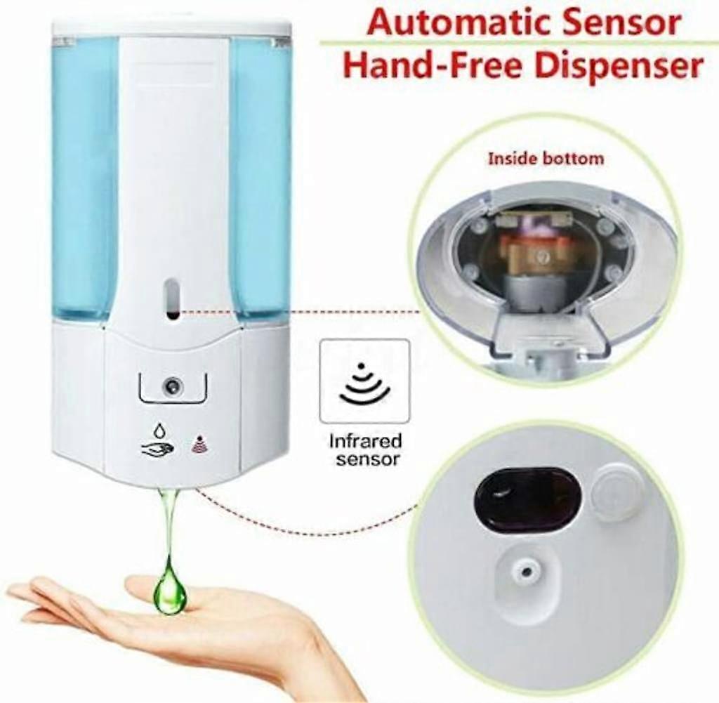 Wall-Mounted 450ml Automatic Touchless Soap & Sanitizer Dispenser