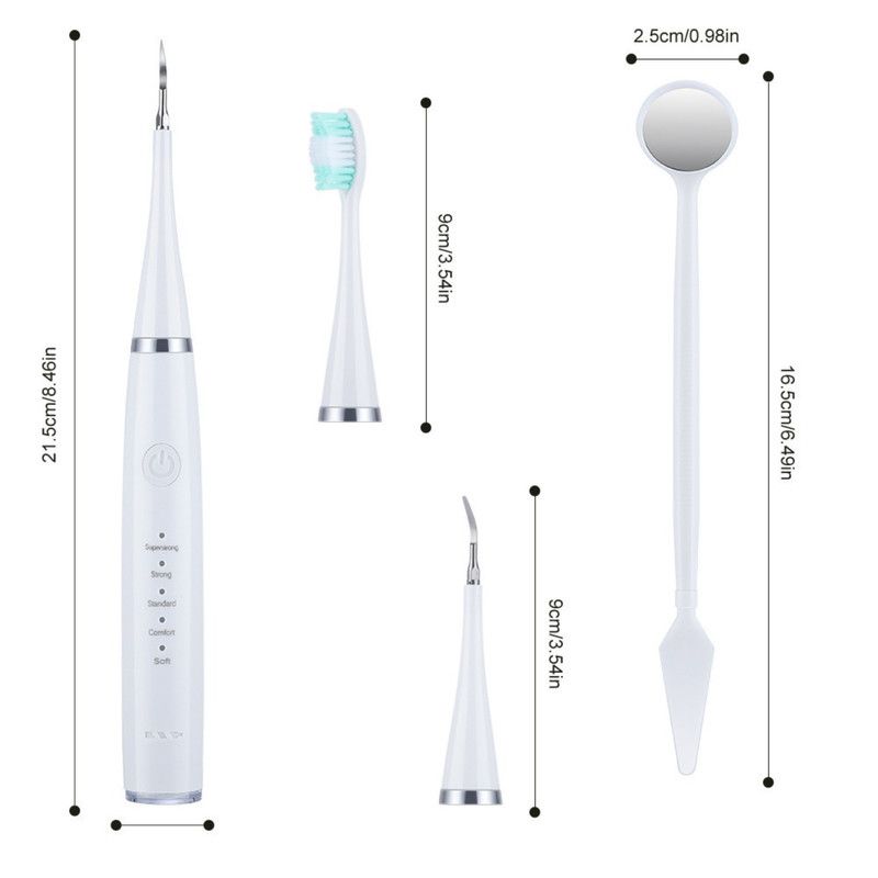 2-in-1 Ultrasonic Electric Toothbrush & Dental Tartar Remover Kit