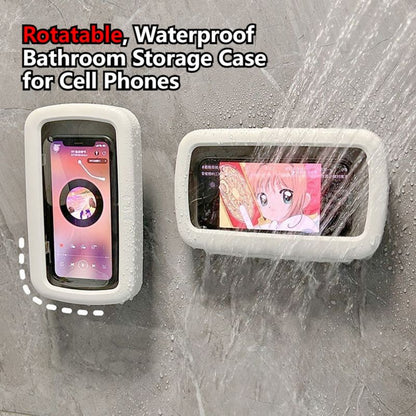 360° Rotatable Waterproof Shower Phone Holder Case