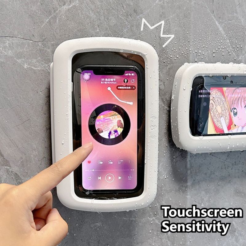 360° Rotatable Waterproof Shower Phone Holder Case