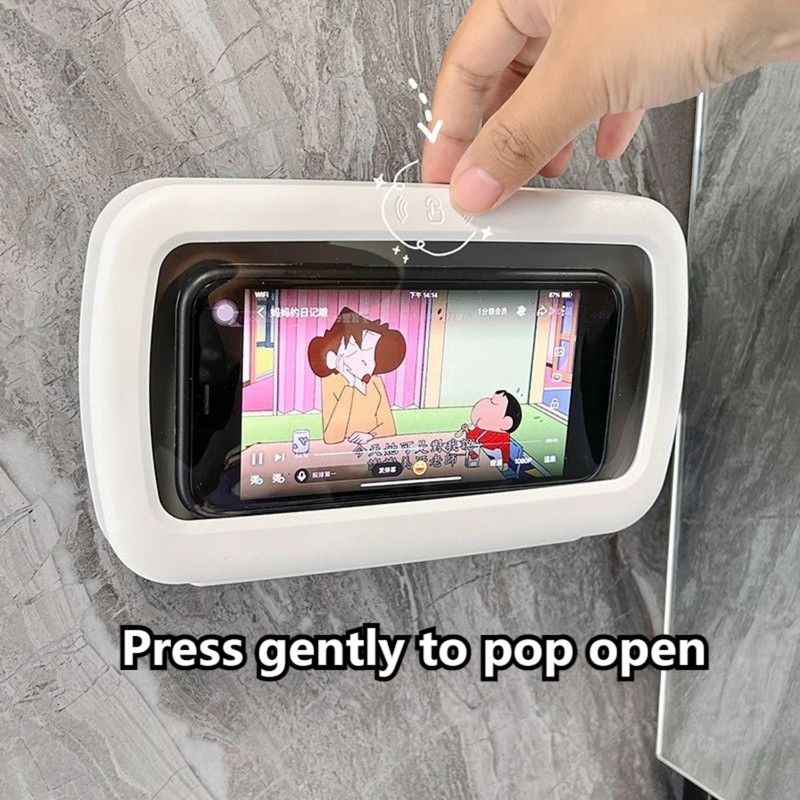 360° Rotatable Waterproof Shower Phone Holder Case