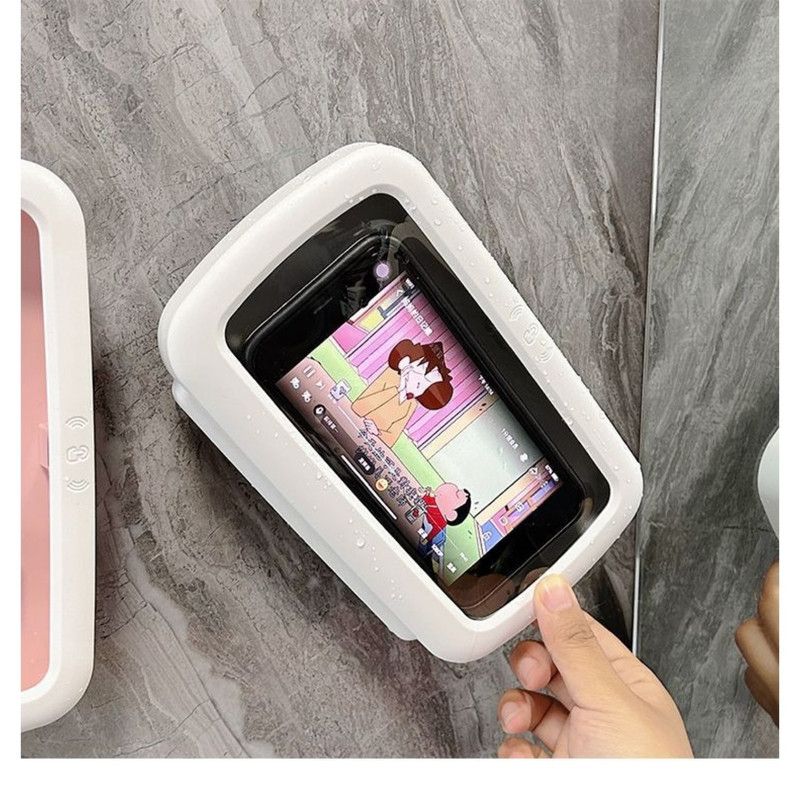 360° Rotatable Waterproof Shower Phone Holder Case