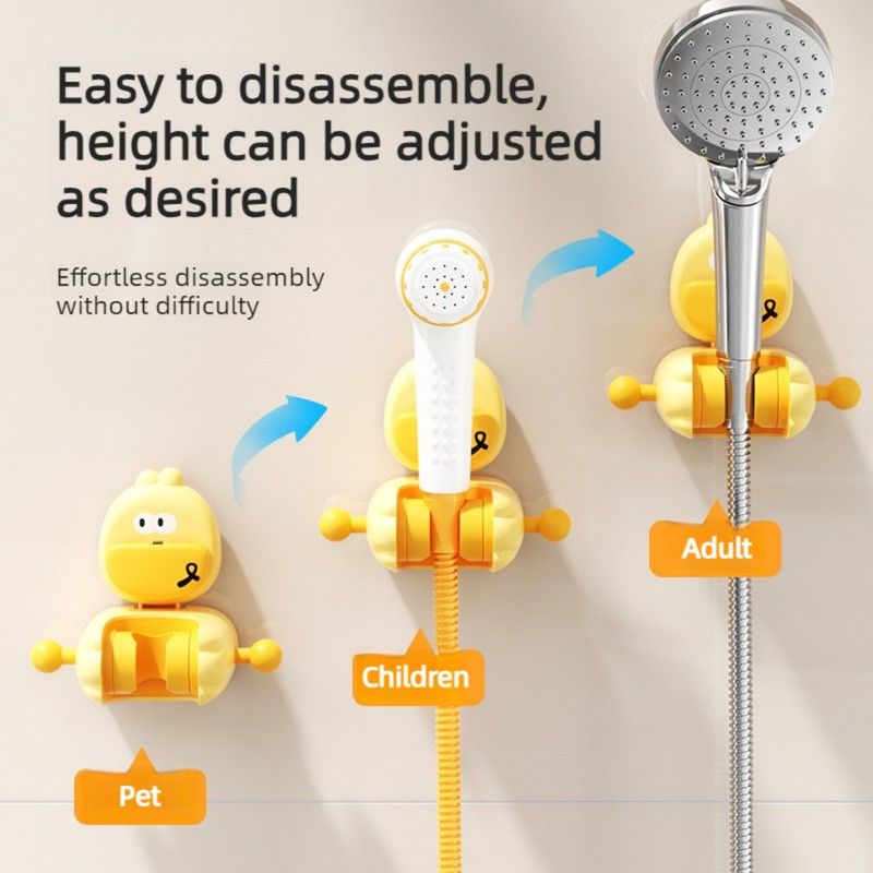 Adjustable Cartoon Suction Shower Head Holder