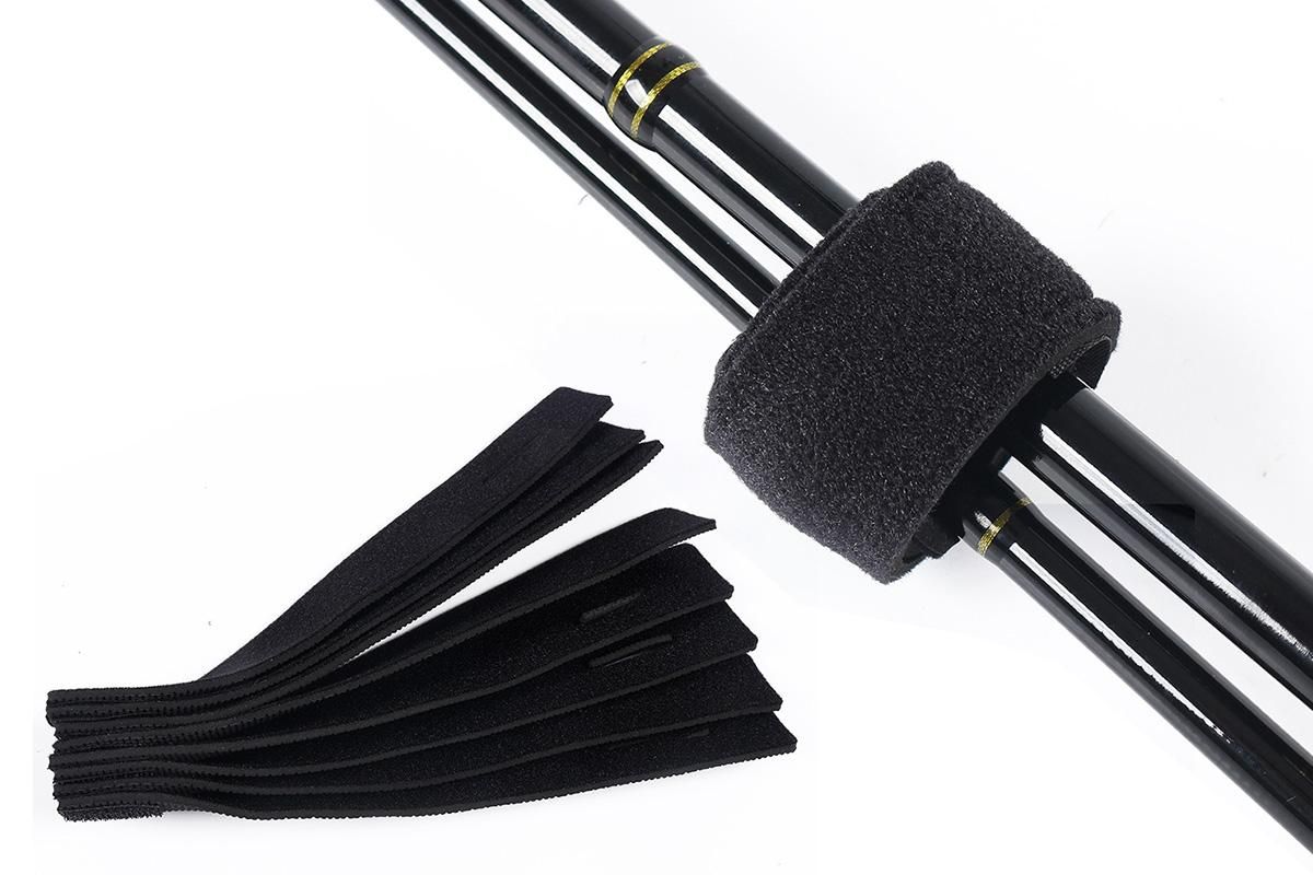 Neoprene Fishing Rod Straps - 10 Pack
