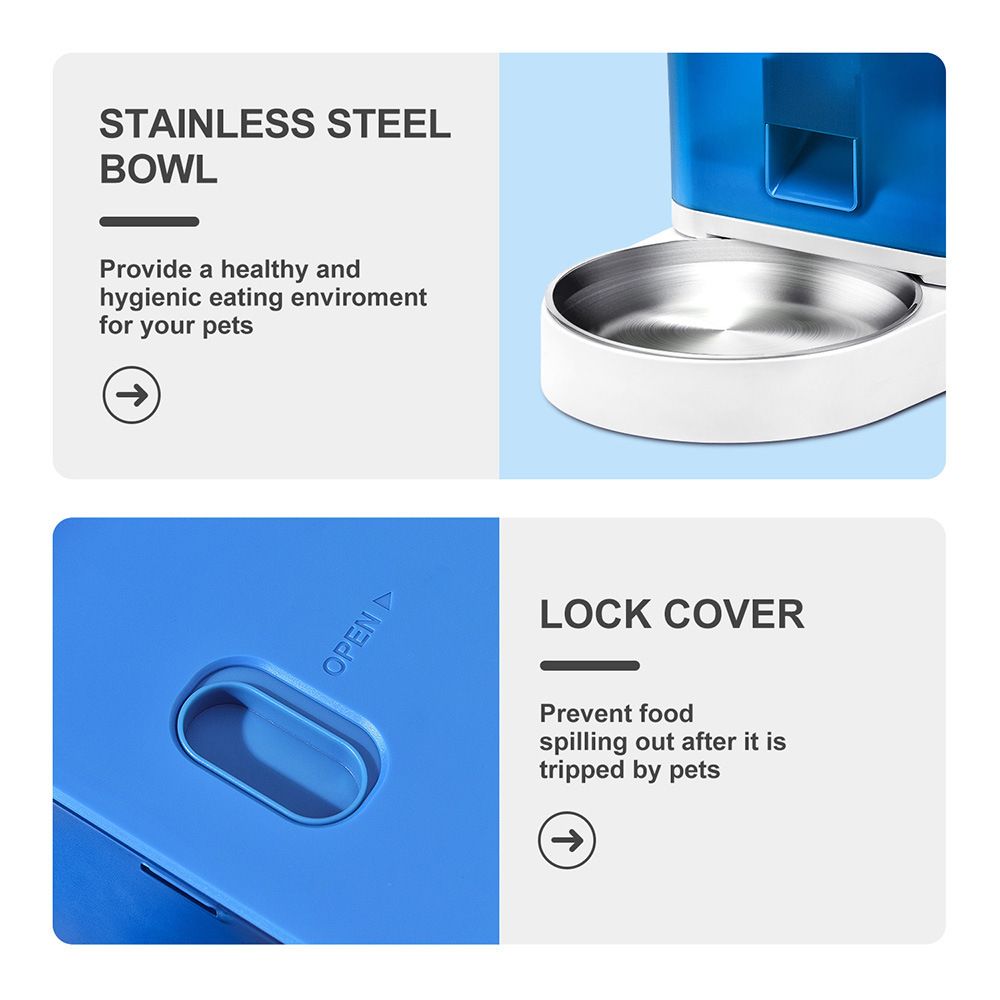 4L Pet Feeder with WiFi or Button Control