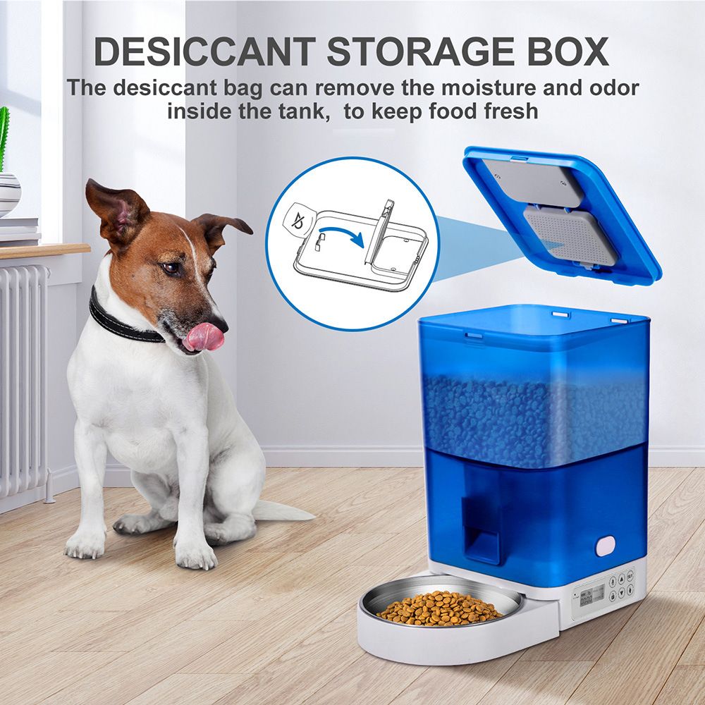 4L Pet Feeder with WiFi or Button Control