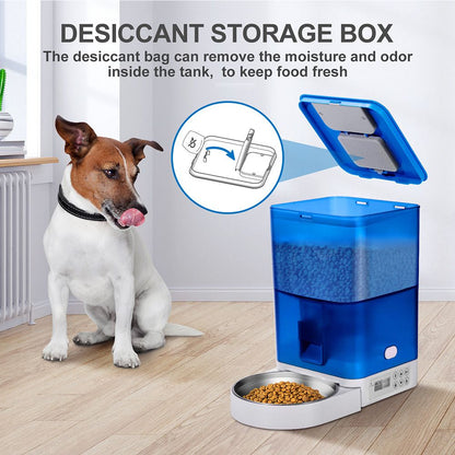 4L Pet Feeder with WiFi or Button Control