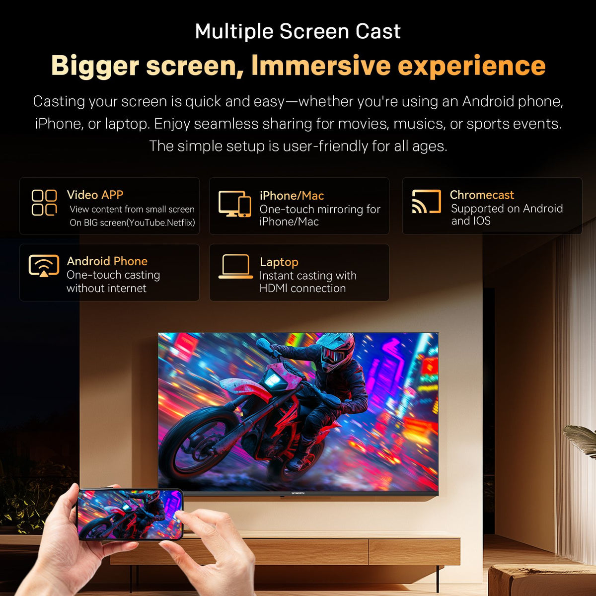 SKYWORTH E5500H 40-inch Full HD Smart Google TV