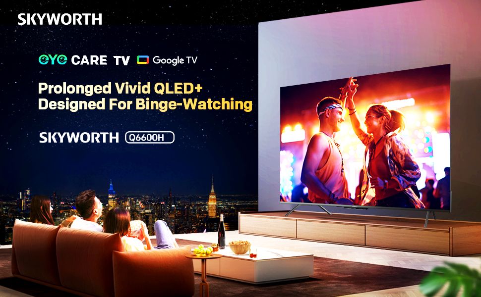 SKYWORTH Q6600H 60-inch 4K QLED+ Google TV
