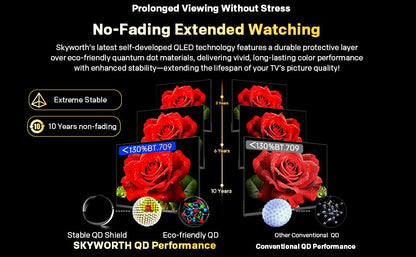SKYWORTH Q6600H 60-inch 4K QLED+ Google TV