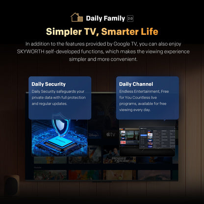SKYWORTH Q6600H 75-inch 4K QLED+ Google TV