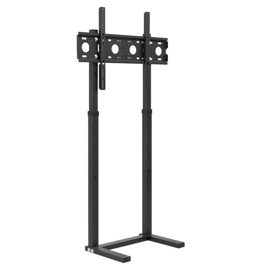 Swivel TV Floor Stand with Shelf for 32–65 Inch TVs