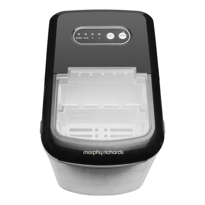 Morphy Richards Ice Maker Stainless Steel 15kg Small Large And Cube 2.1L Tank