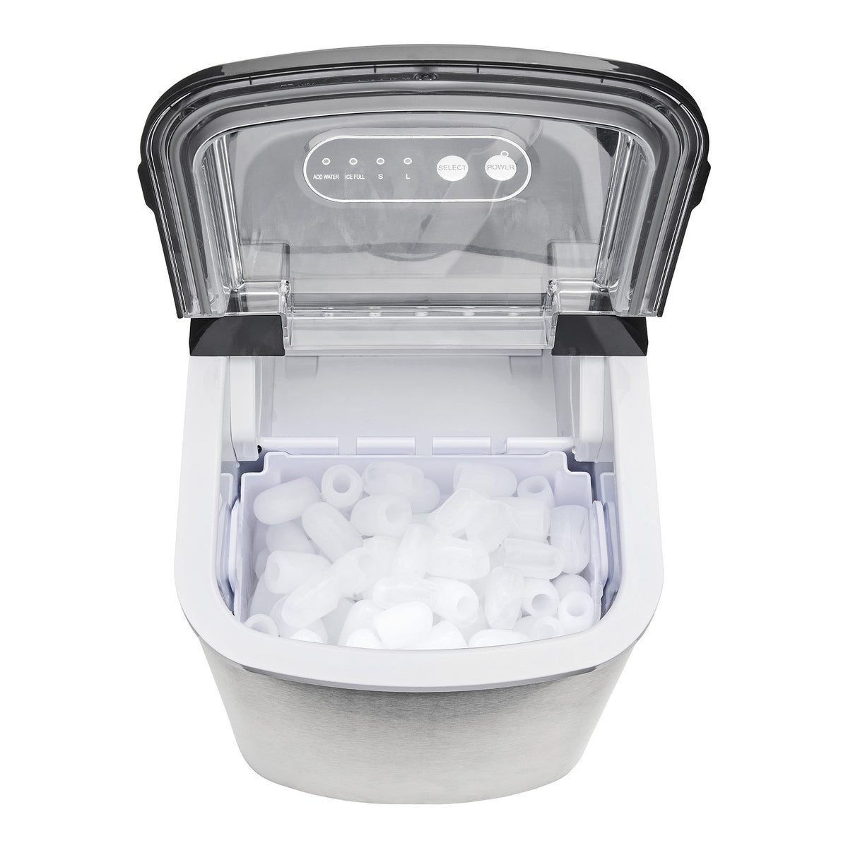Morphy Richards Ice Maker Stainless Steel 15kg Small Large And Cube 2.1L Tank